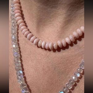 Boho summer beaded necklace N518